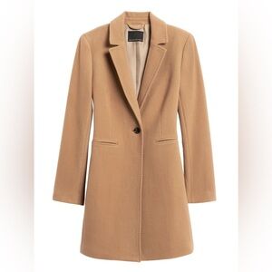 Banana Republic Melton Top Coat Wool S
